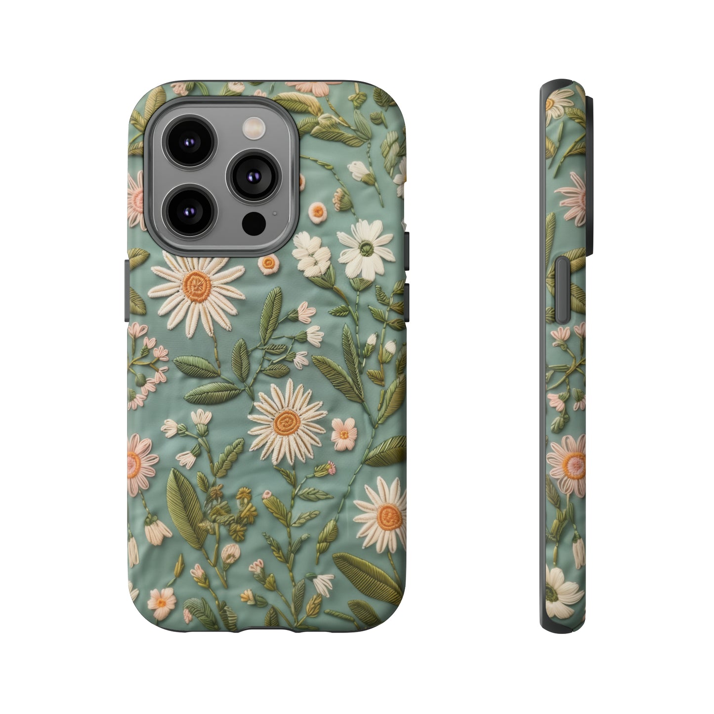 Custodia per telefono Serene Daisy Garden, cover dal design floreale Spring Bloom per smartphone, custodie per telefoni resistenti 