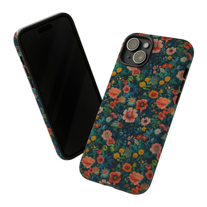 Custodia per iPhone Prato vibrante, esplosione floreale colorata, cover per telefono resistente ed elegante, custodie per telefono resistenti