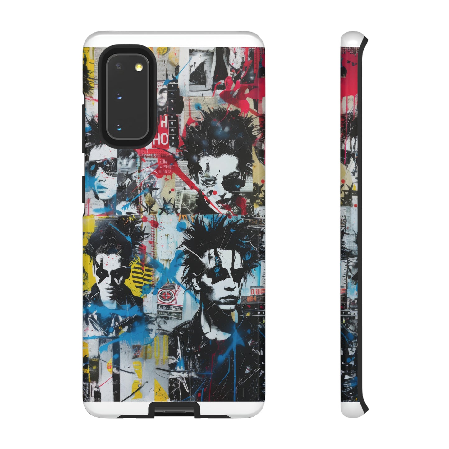 Urban Punk Graffiti Art Phone Case, Durable Protective Cover for Latest Models, Eye-Catching Street Style Accessory, Tough Cases