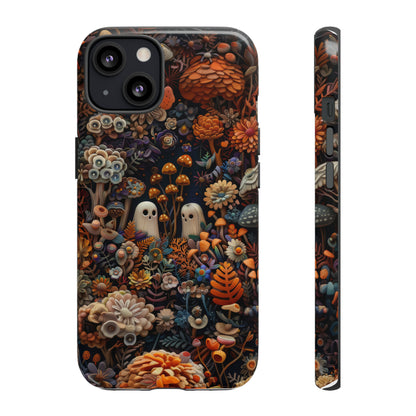 Zauberhafte Wald iPhone Hülle, Mystisches Pilz &amp; Laub Design, Zauberhafte Schutzhülle, Robuste Handyhüllen