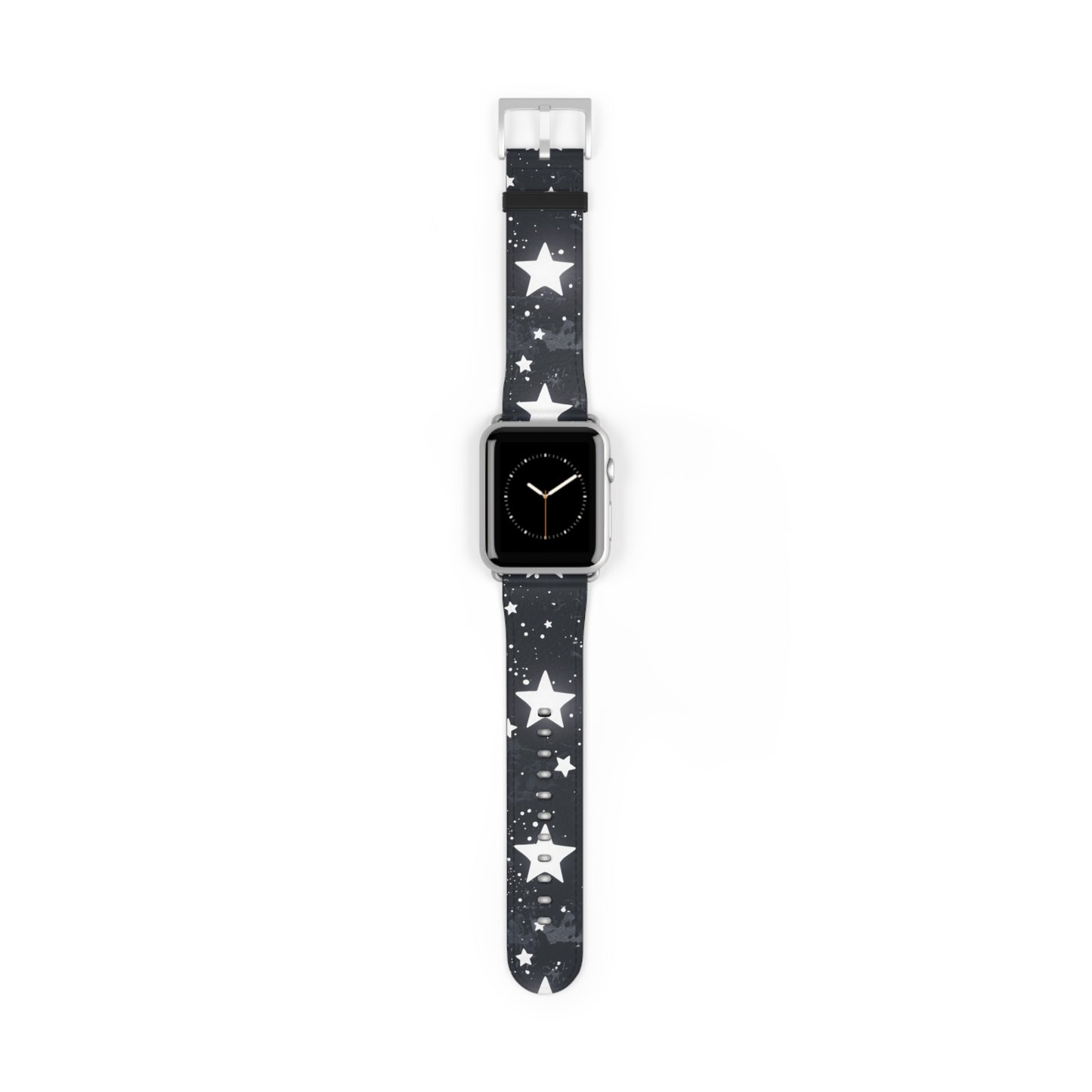 Celestial Stars Night Sky Smartwatch Band | Galactic Theme Watch Strap | Fashionable Astronomy-Inspired Accessory. Apple Watch Band Apple Watch Straps For Series 4 5 6 7 8 9 ULTRA SE 38/40/41mm & 42/44/45mm Vegan Faux Leather Band