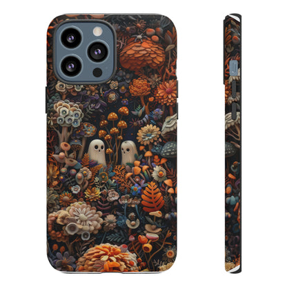 Zauberhafte Wald iPhone Hülle, Mystisches Pilz &amp; Laub Design, Zauberhafte Schutzhülle, Robuste Handyhüllen