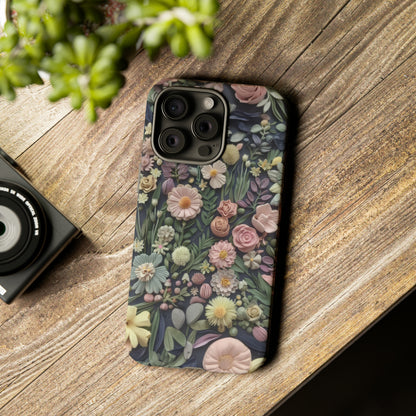 Custodia per iPhone Blossoming Abundance, design floreale vintage, cover per smartphone chic e protettiva, custodie per telefoni resistenti