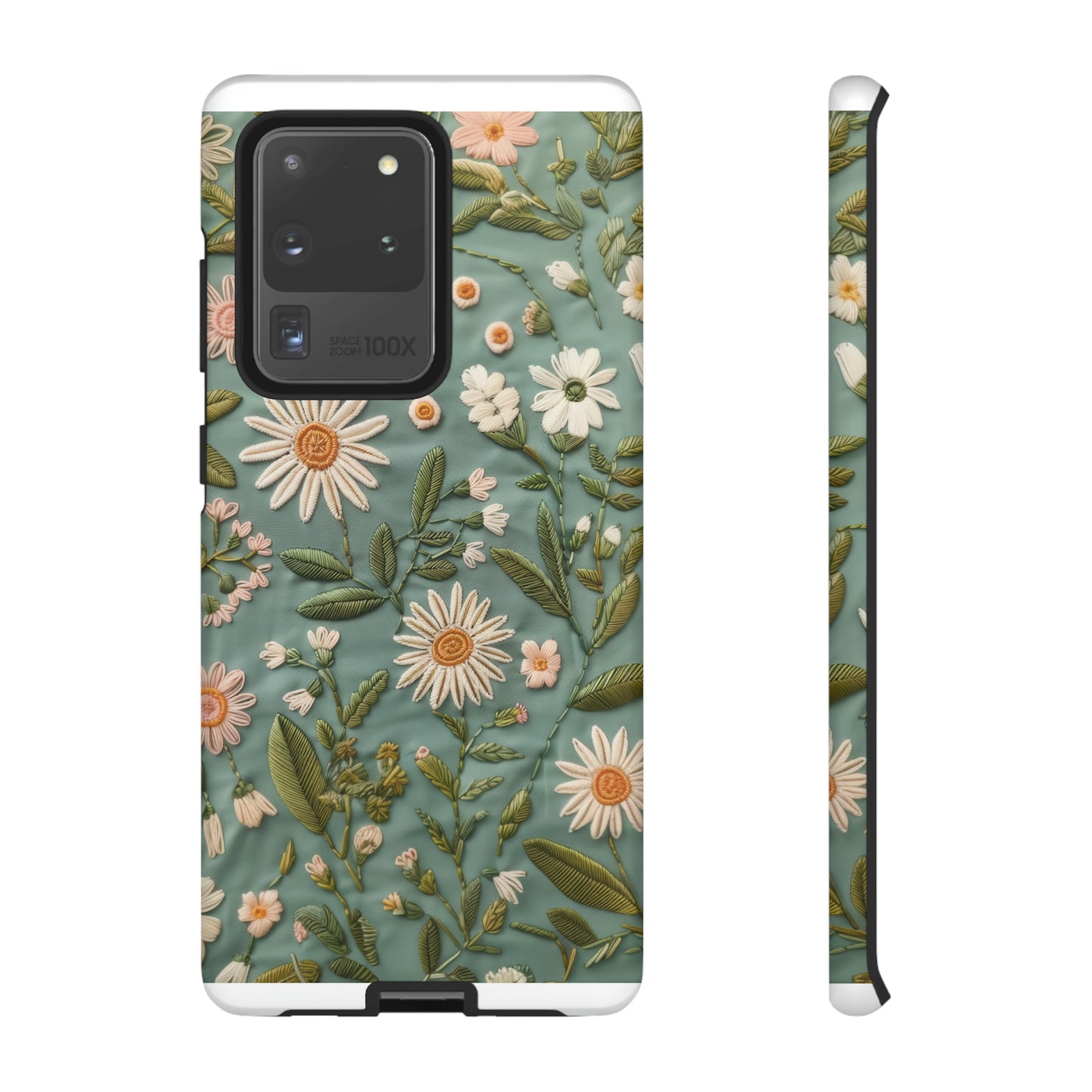 Custodia per telefono Serene Daisy Garden, cover dal design floreale Spring Bloom per smartphone, custodie per telefoni resistenti 