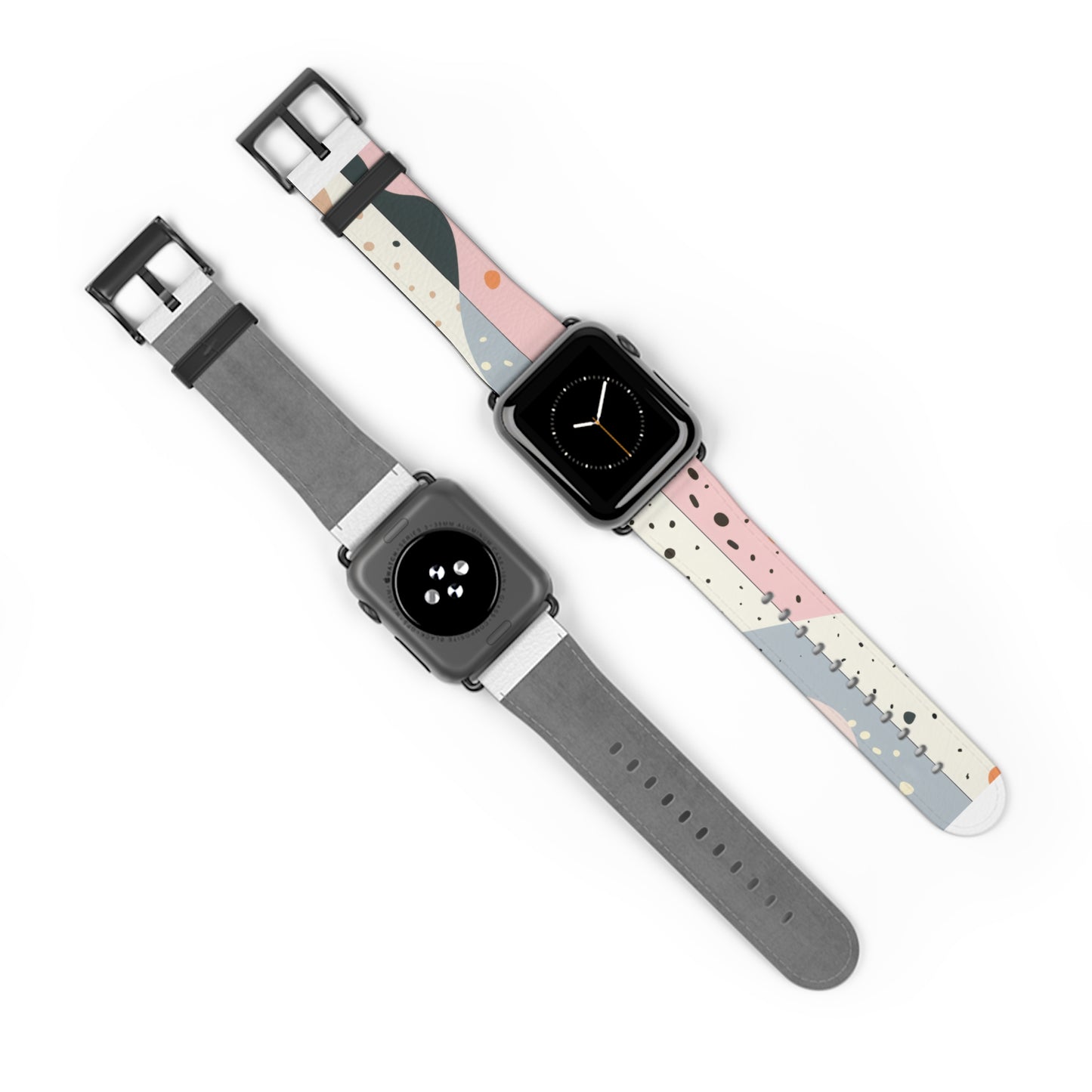 Minimalist Pastel Apple Watch Strap, Soft Color Block Design Band, Chic and Simplistic Accessory for Everyday Elegance. Apple Watch Band Apple Watch Straps For Series 4 5 6 7 8 9 ULTRA SE 38/40/41mm & 42/44/45mm Vegan Faux Leather Band