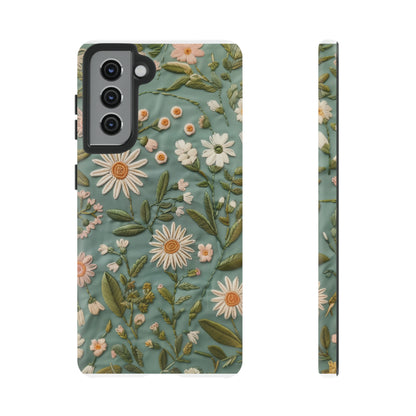 Custodia per telefono Serene Daisy Garden, cover dal design floreale Spring Bloom per smartphone, custodie per telefoni resistenti 