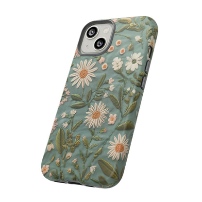 Custodia per telefono Serene Daisy Garden, cover dal design floreale Spring Bloom per smartphone, custodie per telefoni resistenti 