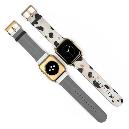 Trendy Animal Print Apple Watch Band, Chic Leopard Print Accessory, Fashion-Forward Watch Band, Unique Gift Idea. Apple Watch Band Apple Watch Straps For Series 4 5 6 7 8 9 ULTRA SE 38/40/41mm & 42/44/45mm Vegan Faux Leather Band