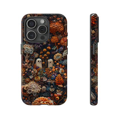 Zauberhafte Wald iPhone Hülle, Mystisches Pilz &amp; Laub Design, Zauberhafte Schutzhülle, Robuste Handyhüllen