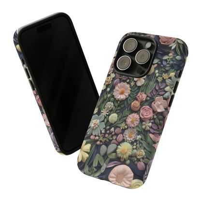 Custodia per iPhone Blossoming Abundance, design floreale vintage, cover per smartphone chic e protettiva, custodie per telefoni resistenti