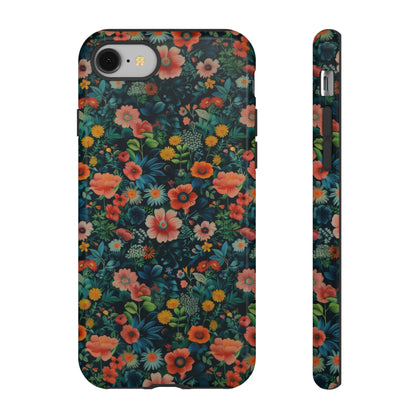 Custodia per iPhone Prato vibrante, esplosione floreale colorata, cover per telefono resistente ed elegante, custodie per telefono resistenti