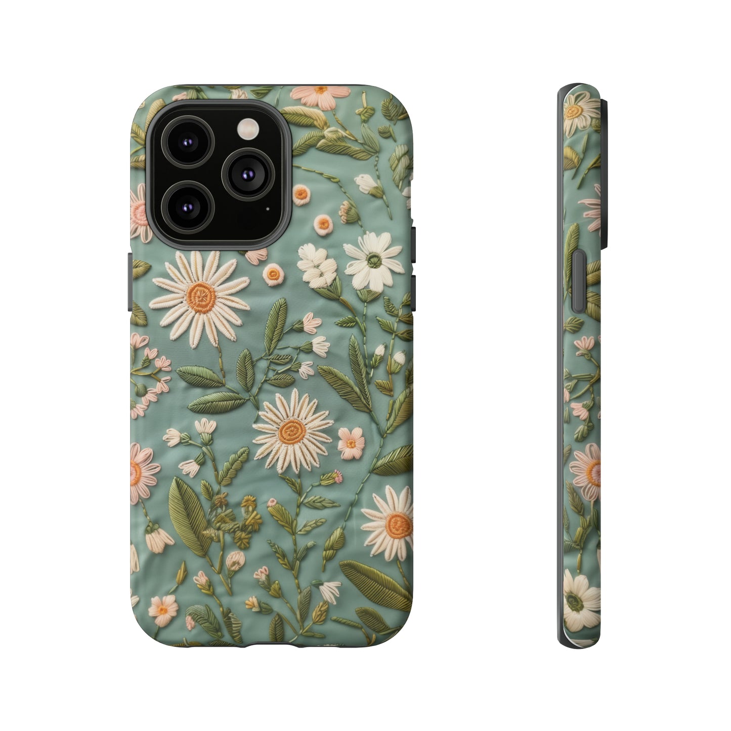 Custodia per telefono Serene Daisy Garden, cover dal design floreale Spring Bloom per smartphone, custodie per telefoni resistenti 