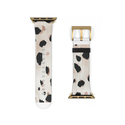 Trendy Animal Print Apple Watch Band, Chic Leopard Print Accessory, Fashion-Forward Watch Band, Unique Gift Idea. Apple Watch Band Apple Watch Straps For Series 4 5 6 7 8 9 ULTRA SE 38/40/41mm & 42/44/45mm Vegan Faux Leather Band