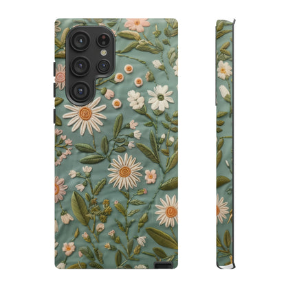 Custodia per telefono Serene Daisy Garden, cover dal design floreale Spring Bloom per smartphone, custodie per telefoni resistenti 