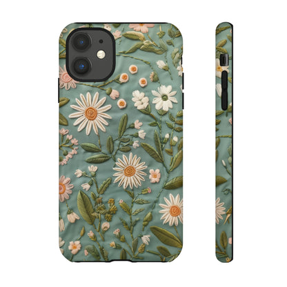 Custodia per telefono Serene Daisy Garden, cover dal design floreale Spring Bloom per smartphone, custodie per telefoni resistenti 