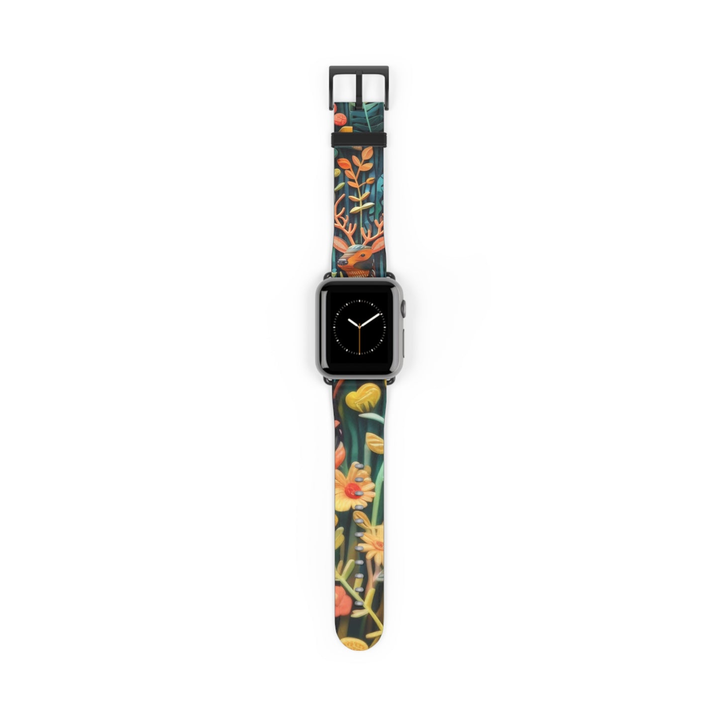 Cinturino per Apple Watch Fauna e flora della foresta incantata, Whimsical Woodland CreatK 