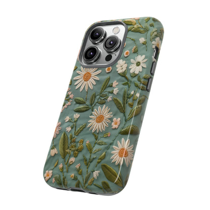 Custodia per telefono Serene Daisy Garden, cover dal design floreale Spring Bloom per smartphone, custodie per telefoni resistenti 