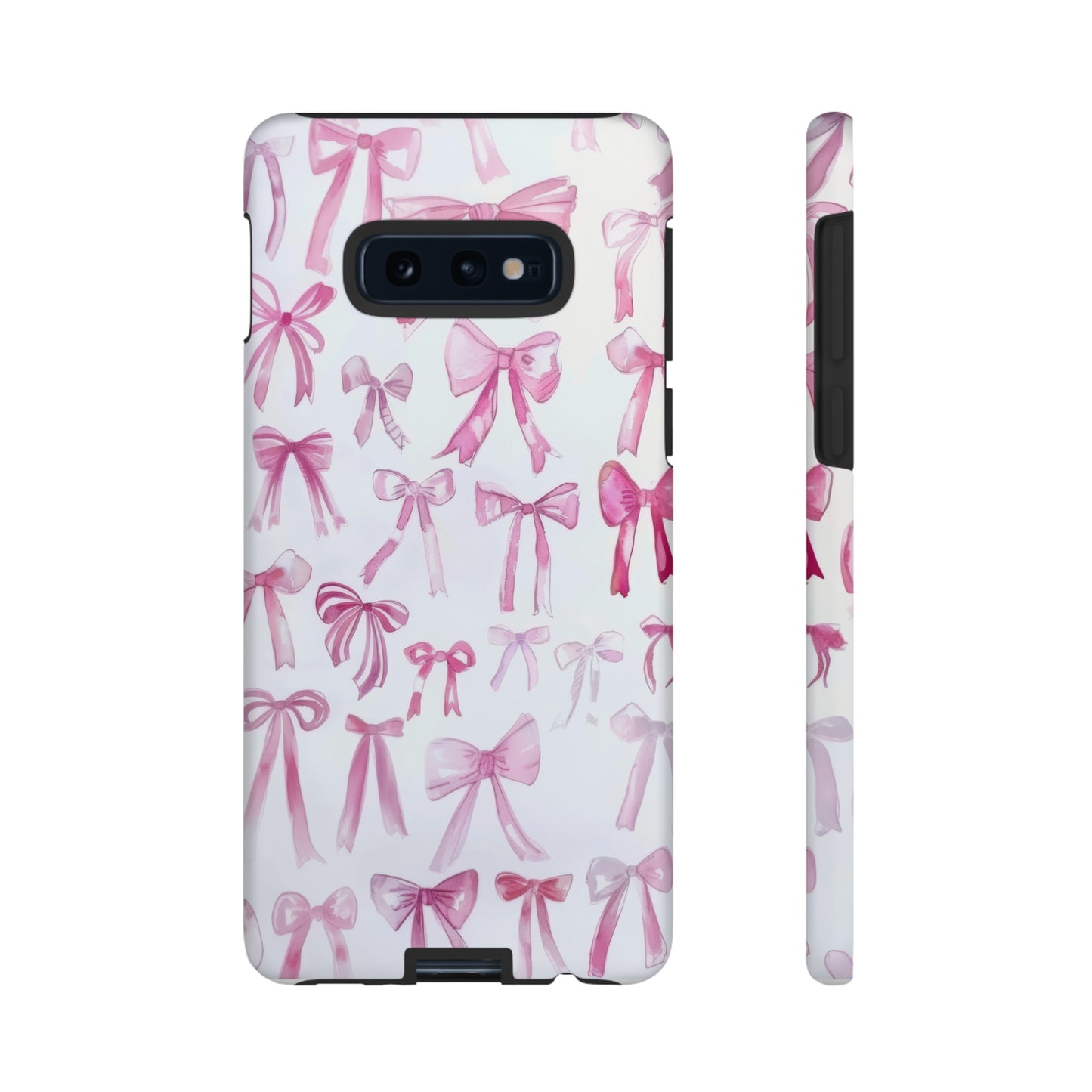 Pretty Pink Bows Phone Case, Feminine Ribbon Design Cover for Smartphones, Charming Accessory, Tough Phone Cases