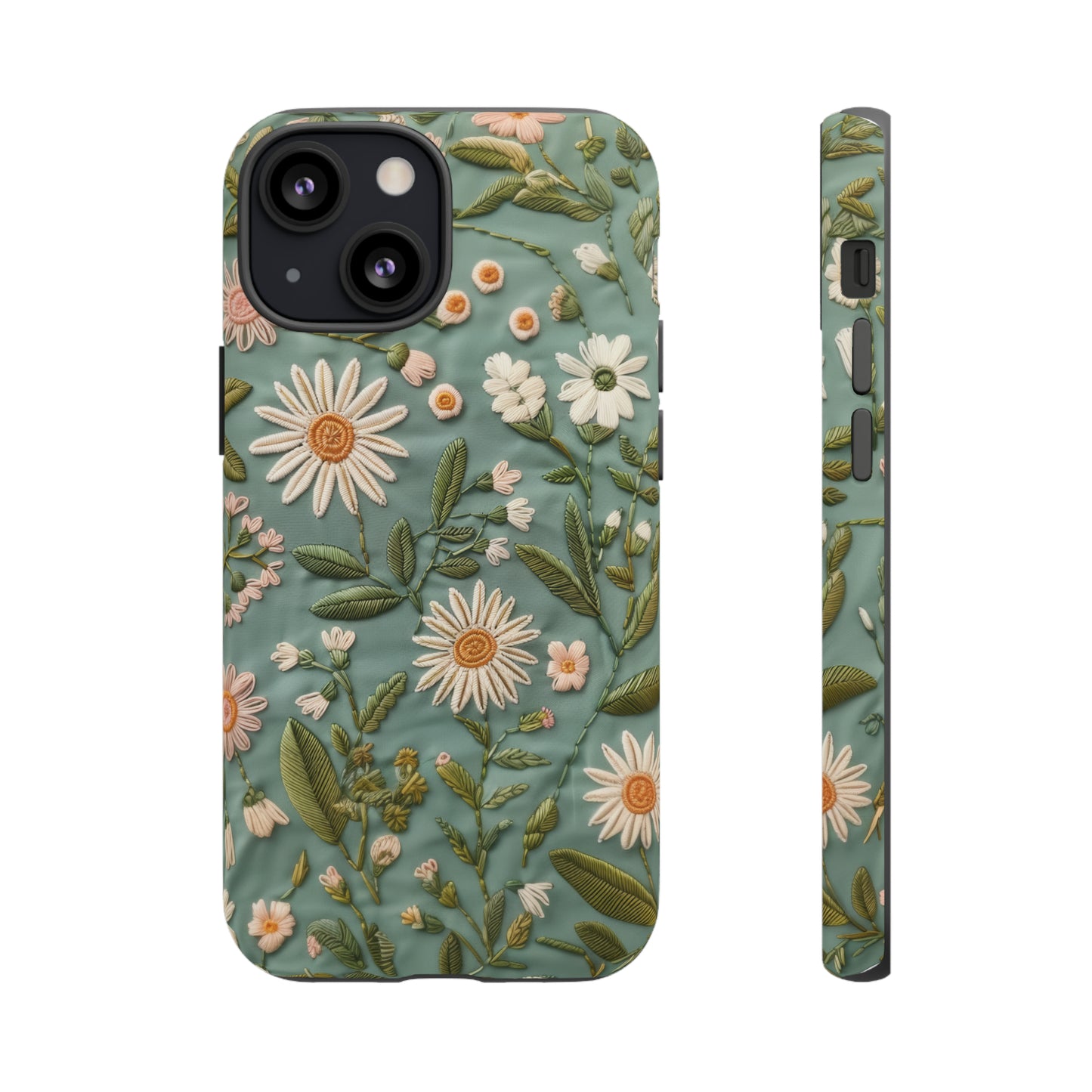 Custodia per telefono Serene Daisy Garden, cover dal design floreale Spring Bloom per smartphone, custodie per telefoni resistenti 