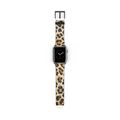 Bold Leopard Print Apple Watch Band, Exotic Animal Pattern, Trendy Fashion-Forward Smartwatch Strap. Apple Watch Band Apple Watch Straps For Series 4 5 6 7 8 9 ULTRA SE 38/40/41mm & 42/44/45mm Vegan Faux Leather Band