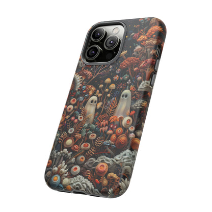 Cosmic Fantasy iPhone Case, Space-Themed Mushroom Design, Protective Cover with Galactic Charm, Tough Phone Cases