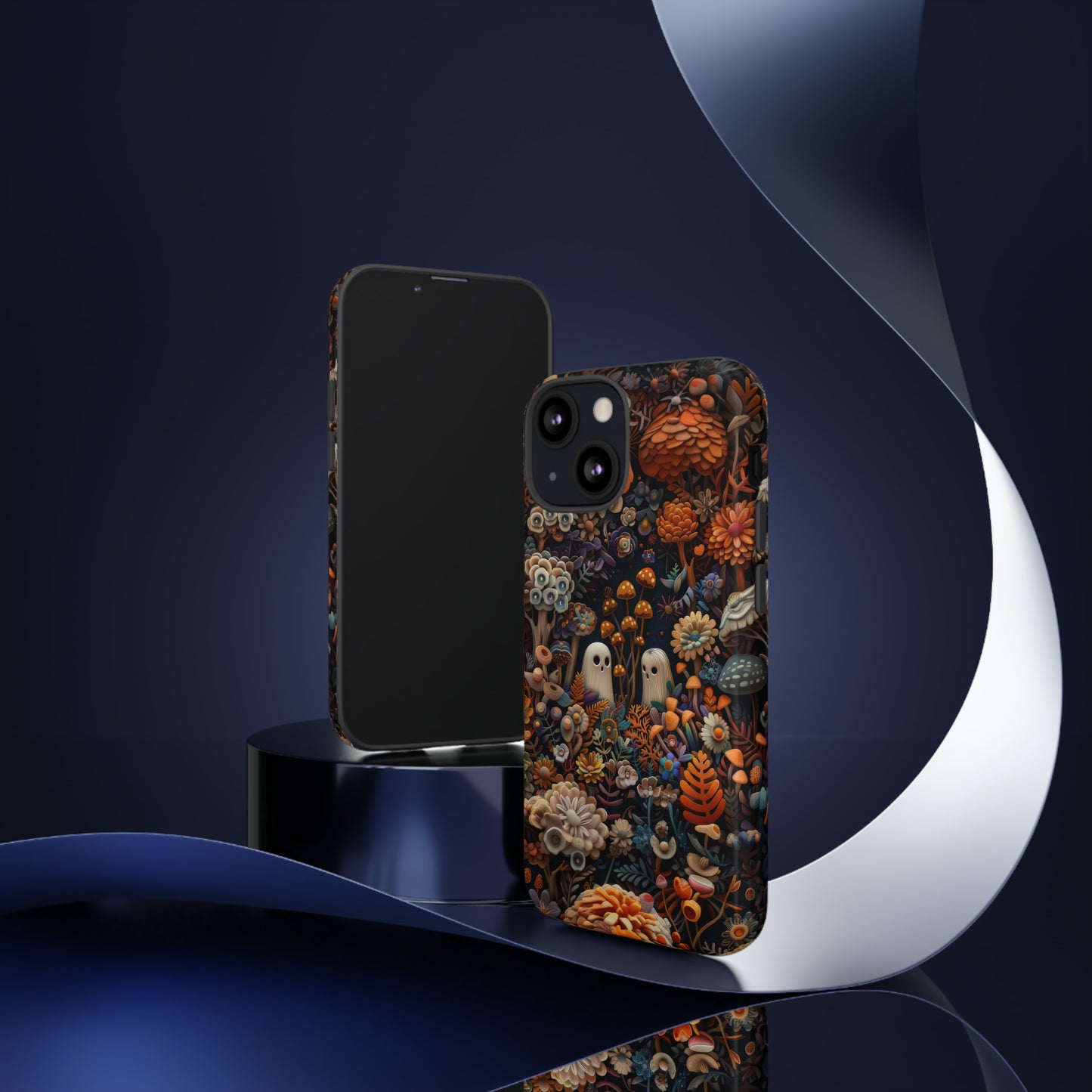 Zauberhafte Wald iPhone Hülle, Mystisches Pilz &amp; Laub Design, Zauberhafte Schutzhülle, Robuste Handyhüllen