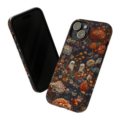 Zauberhafte Wald iPhone Hülle, Mystisches Pilz &amp; Laub Design, Zauberhafte Schutzhülle, Robuste Handyhüllen