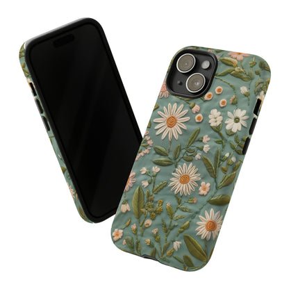 Custodia per telefono Serene Daisy Garden, cover dal design floreale Spring Bloom per smartphone, custodie per telefoni resistenti 