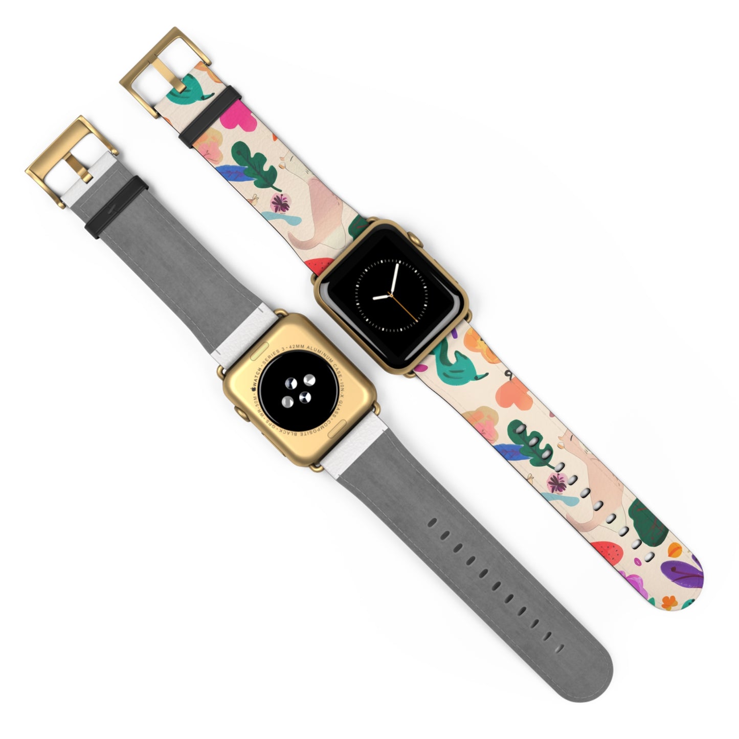 Whimsical Abstract Art Apple Watch Band | Colorful Illustrative Design Strap | Modern Artistic Watch Accessory | Eclectic Style Gift. Apple Watch Band Apple Watch Straps For Series 4 5 6 7 8 9  ULTRA SE 38/40/41mm & 42/44/45mm Vegan Faux Leather Band