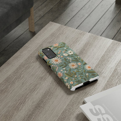 Custodia per telefono Serene Daisy Garden, cover dal design floreale Spring Bloom per smartphone, custodie per telefoni resistenti 