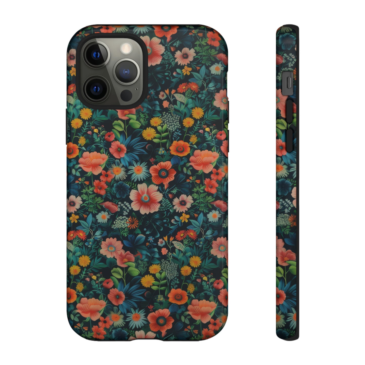 Custodia per iPhone Prato vibrante, esplosione floreale colorata, cover per telefono resistente ed elegante, custodie per telefono resistenti