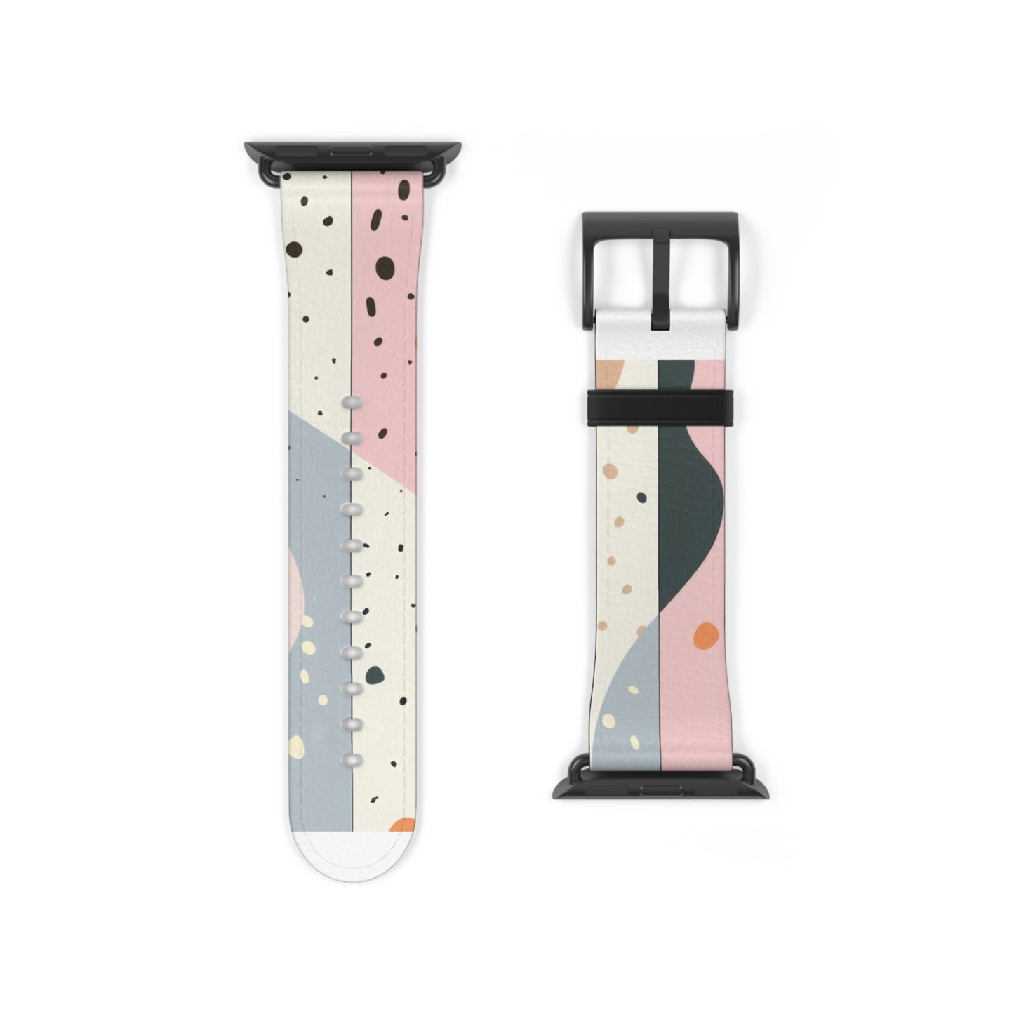 Minimalist Pastel Apple Watch Strap, Soft Color Block Design Band, Chic and Simplistic Accessory for Everyday Elegance. Apple Watch Band Apple Watch Straps For Series 4 5 6 7 8 9 ULTRA SE 38/40/41mm & 42/44/45mm Vegan Faux Leather Band