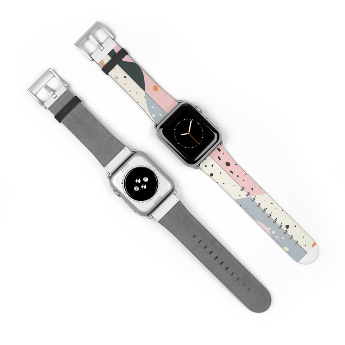 Minimalist Pastel Apple Watch Strap, Soft Color Block Design Band, Chic and Simplistic Accessory for Everyday Elegance. Apple Watch Band Apple Watch Straps For Series 4 5 6 7 8 9 ULTRA SE 38/40/41mm & 42/44/45mm Vegan Faux Leather Band