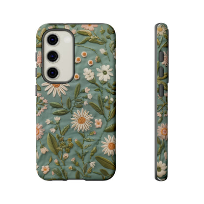 Custodia per telefono Serene Daisy Garden, cover dal design floreale Spring Bloom per smartphone, custodie per telefoni resistenti 