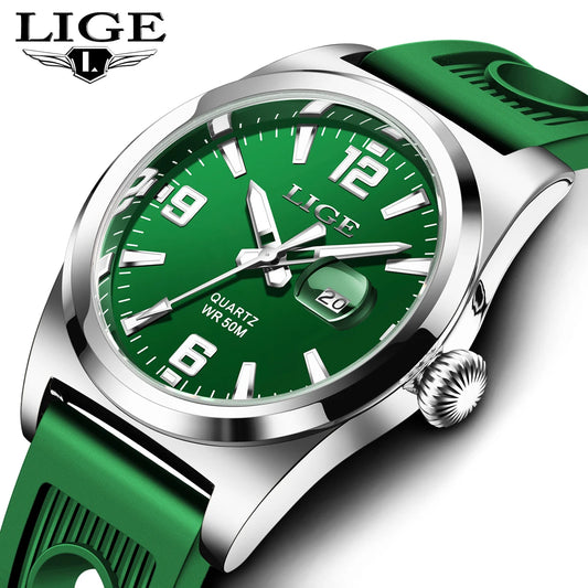 LIGE Sport Silicone Strap Watch Collection, Vivid Hues, and Functional Elegance for the Active Lifestyle