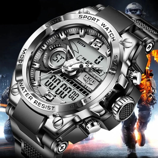 Rugged Elegance: Multifunction Sport Watch Collection, Durable Stainless Steel, Precision Quartz Movement