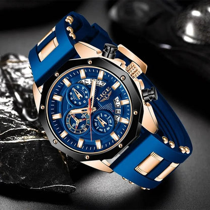 LIGE Robust Metallic Chronograph Collection: Fusion of Function and Fashion in Stainless Steel