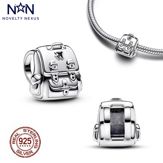 "Adventure Backpack" Sterling Silver Charm