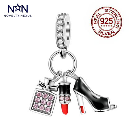 "Fashionista's Essentials" Sterling Silver Charm