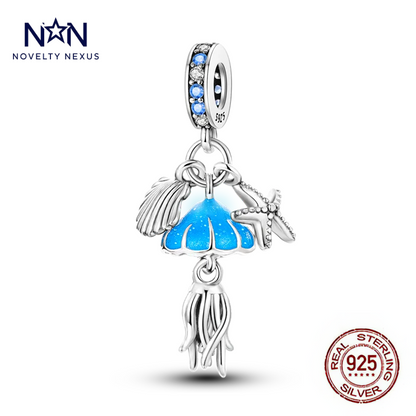 "Jellyfish Treasure" Sterling Silver Charm