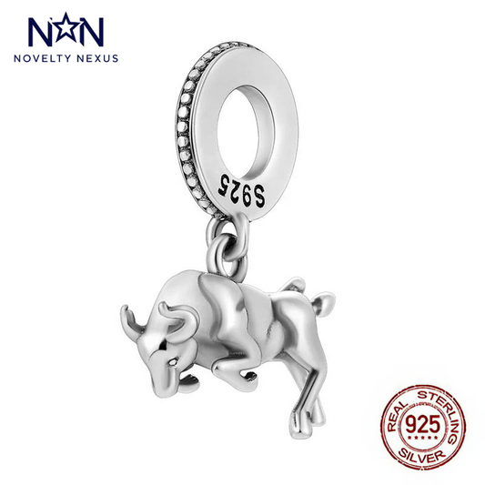 "Majestic Bull" Sterling Silver Charm