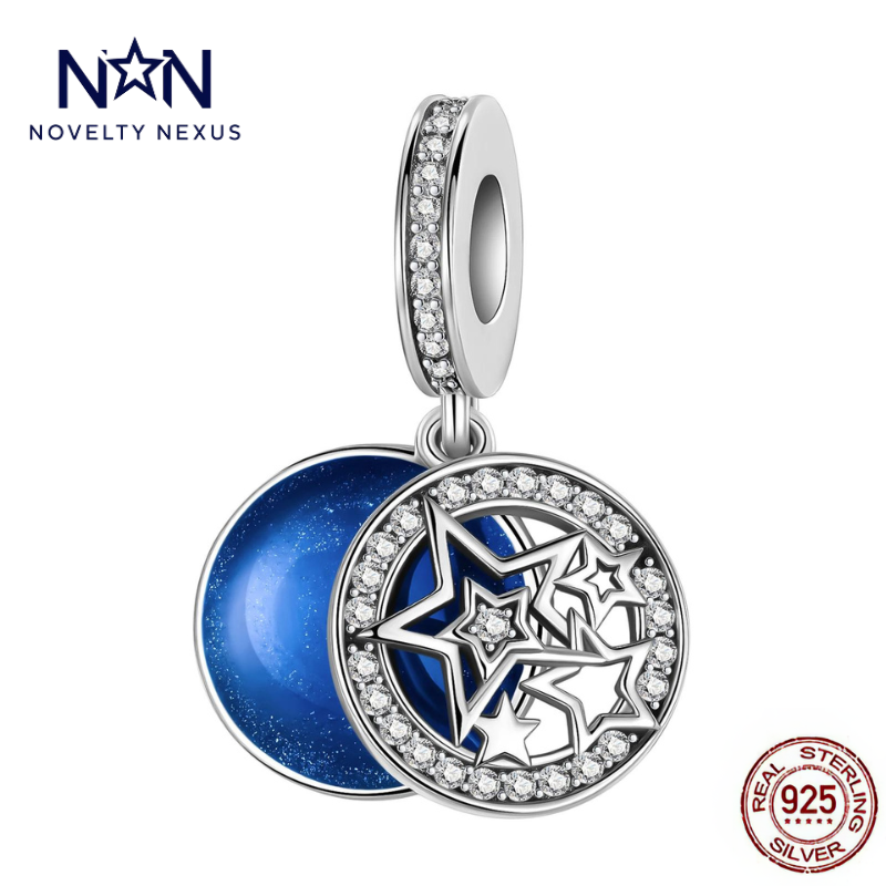 "Starry Night" Sterling Silver Charm