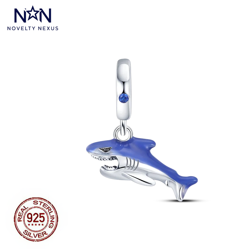 "Ocean Predator" Sterling Silver Shark Charm