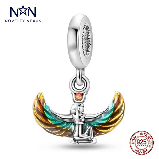 "Egyptian Goddess Isis" Sterling Silver Charm