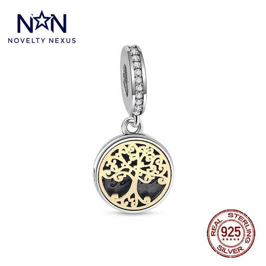 Eternal Family Tree Charm, Sterling Silver