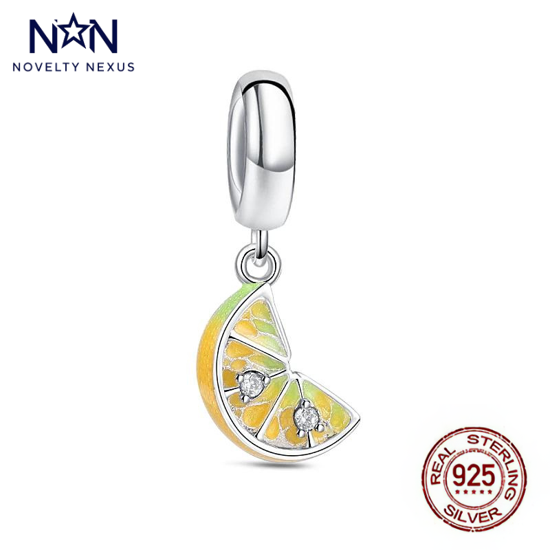 Citrus Delight Zitronen-Charm, Sterling-Silber