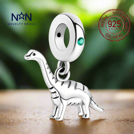 "Ciondolo Brontosauro" Dino Delight in argento sterling