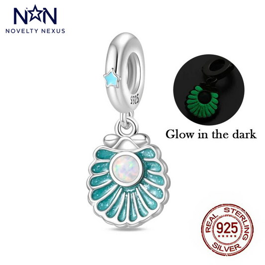 "Enchanted Shell" Sterling Silver Glow-in-the-Dark Charm