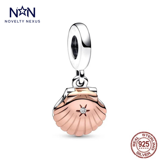 Rose Gold Seashell Charm