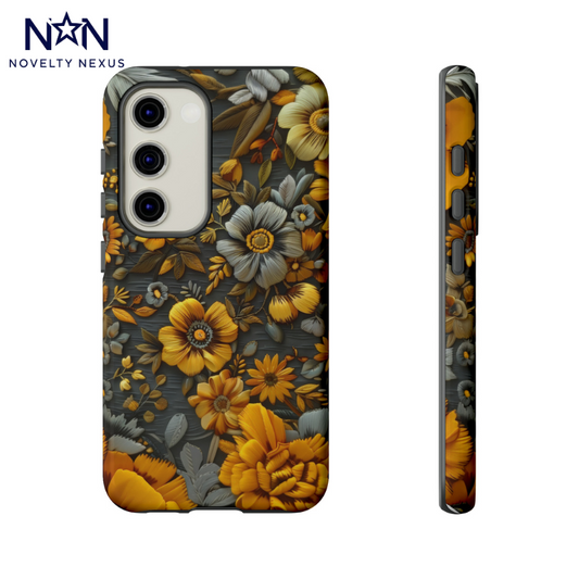 Custodia per iPhone Autumn Bloom, caldi motivi floreali, cover per telefono elegante e protettiva, custodie per telefono resistenti